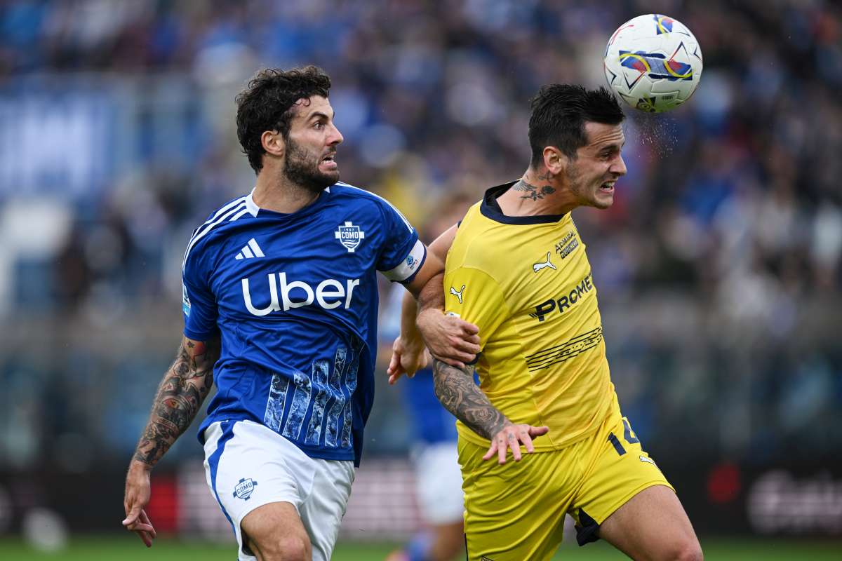 Como e Parma pareggiano 1-1, Bonny e Paz in gol